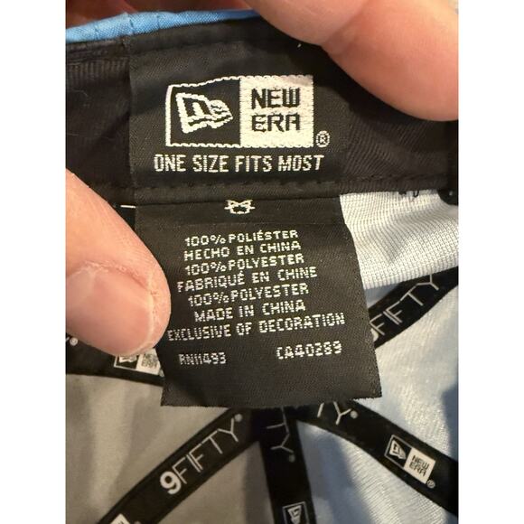 New Era 9Fifty Mens Blue MLB Seattle Mariners Adjustable Strapback Hat Cap - Picture 8 of 8